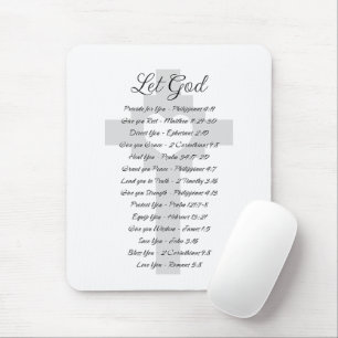 Lasst Gott Schrift Inspiration Mousepad