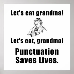 Lässt Großmutter essen Poster