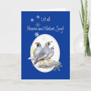 Lasst Himmel und Natur die Schrift Weihnachten Vog