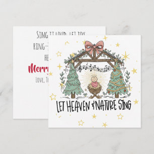 „Lasst Himmel und Natur singen“ Weihnachtskarte zu
