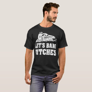 Lässt Knall-Abzugsgräbensnowmobile-T-Shirt T-Shirt