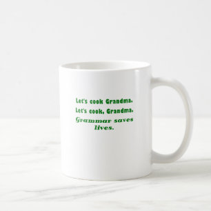 Lässt Koch-Großmutter, die Grammatik die Leben Kaffeetasse