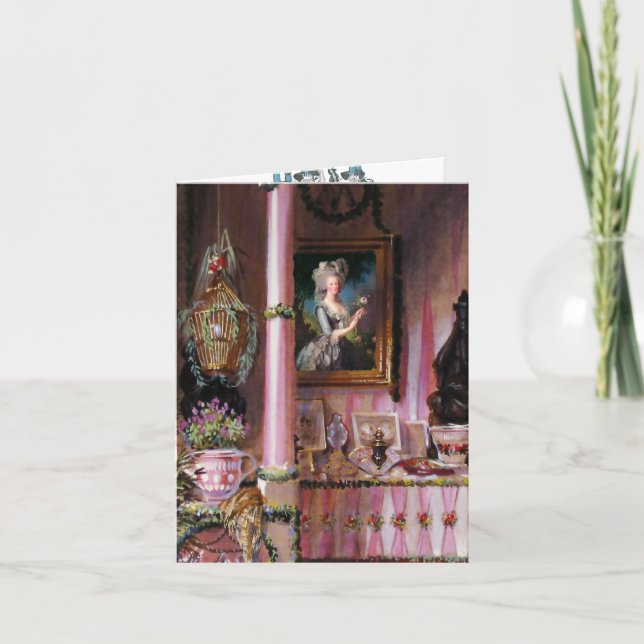 Lässt Kuchen Marie Antoinette PAPER/SIZE WAHLEN Karte (Vorderseite)