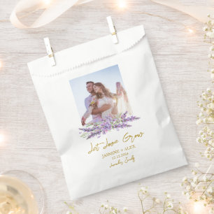 Lasst Liebe wachsen l Lavendel-Samen-Foto-Hochzeit Geschenktütchen