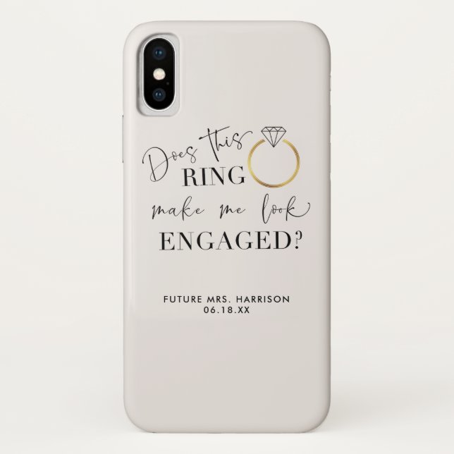 Lässt mich dieser RING Verlobte Kalligraphie sehen Case-Mate iPhone Hülle (Rückseite)