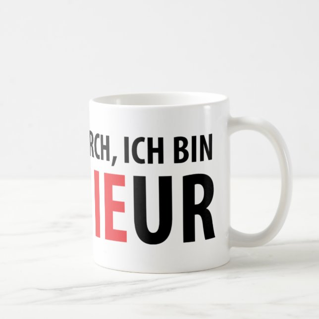 Lasst mich durch ich Behälter Ingenieur Kaffeetasse (Rechts)