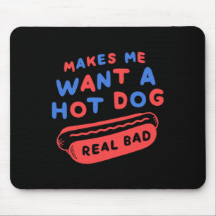 Lässt Mich Ein Hot Dog Wirklich D 4. Juli Patriot Mousepad