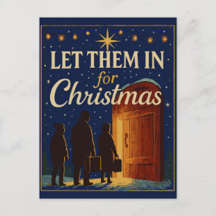 Lasst sie zu Weihnachten herein Design
