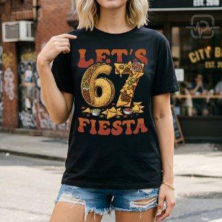 Lasst uns 67 Fiesta Lustiger Cinco De Mayo Taco Na T-Shirt