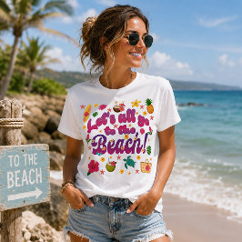 Lasst uns alle an den Strand gehen Tri-Blend Shirt
