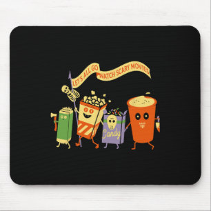 Lasst uns alle gruselige Filme anschauen Funny Pop Mousepad