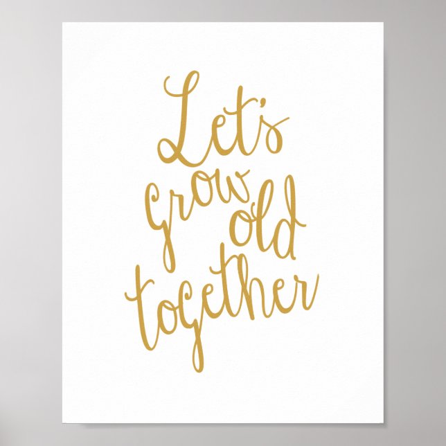 Lasst uns alte Liebe wachsen lassen Poster (Vorne)