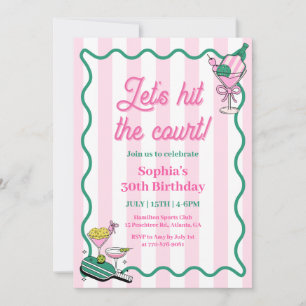 Lasst uns am Geburtstag das Gerichtsentscheid tref Einladung
