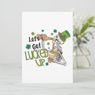 Lasst uns am St. Patrick's Day Glück haben Feiertagskarte
