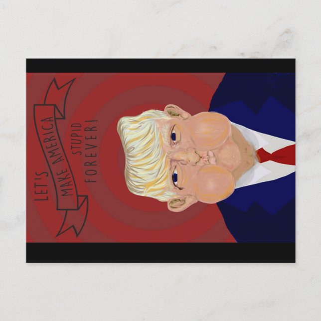 Lasst uns Amerika wieder zum Stillstand bringen Postkarte (Vorderseite)