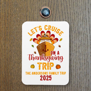 Lasst uns auf die Thanksgiving-Reise gehen Magnet
