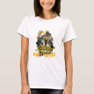 Lasst uns auf ein Abenteuer-T-Shirt für Wanderfreu T-Shirt