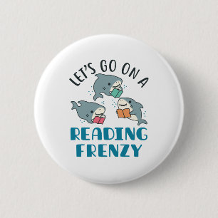 Lasst uns auf einen lesenden Frenzy Teacher Shark  Button