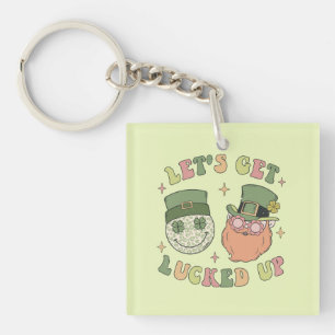 Lasst uns auflucken - Funny Leprechaun Clover Schlüsselanhänger