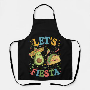 Lasst uns Avocado und Tacos Cinco De Mayo feiern Schürze