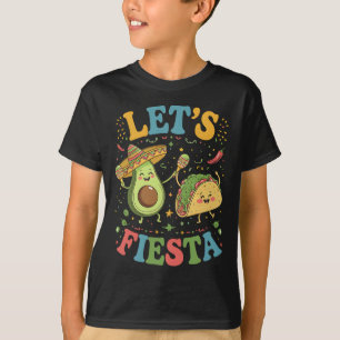 Lasst uns Avocado und Tacos Cinco De Mayo feiern T-Shirt