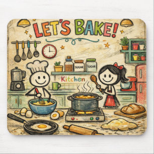 Lasst uns backen! Küchen-Mauspad Mousepad