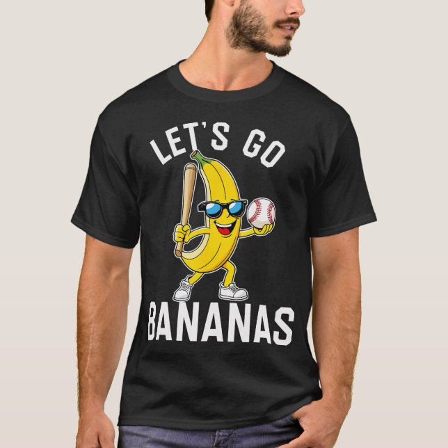 Lasst uns Bananen gehen Funny Banana T-Shirt (Vorderseite)