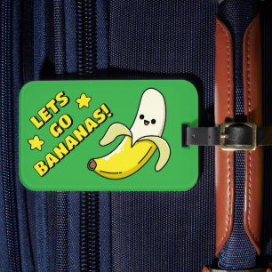 Lasst uns Bananen sein! Kelly Grün Gepäckanhänger