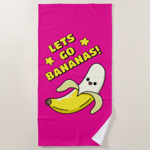 Lasst uns Bananen sein! Strandtuch
