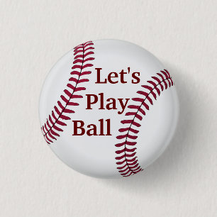 Lasst uns Baseball spielen Button