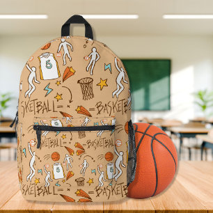 Lasst uns Basketball spielen Bedruckter Rucksack