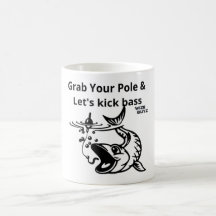Lasst uns Bass Funny Fishing Tasse & Tumblers töte