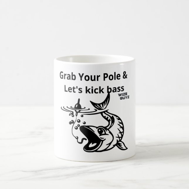Lasst uns Bass Funny Fishing Tasse & Tumblers töte (Mittel)