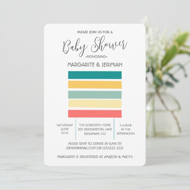 Lasst uns Beachy holen Einladung (Stehend Vorderseite)