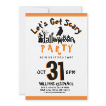 Lasst uns Beängstigendes modernes Halloween-Party 