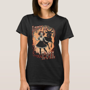 Lasst uns böse Goth Girl und Satanic Goat tanzen T-Shirt