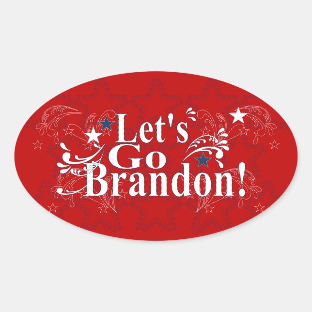 Lasst uns Brandon Bandana Stickers gehen (Vorderseite)