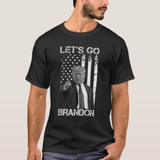 Lasst uns Brandon Branson Trump und Amerika als Fa T-Shirt (Vorderseite)