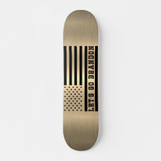 Lasst uns Brandon Brass Gold Sheen gehen Skateboard