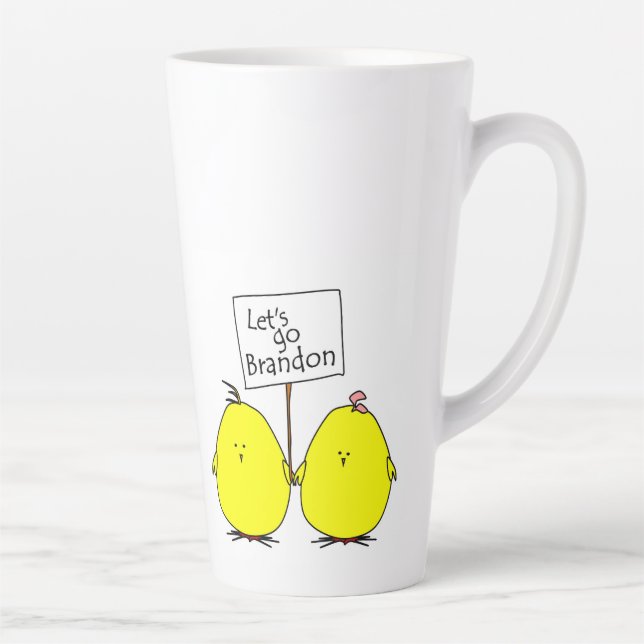 Lasst uns Brandon Chicks Latte-Tasse gehen Milchtasse (Rechts)
