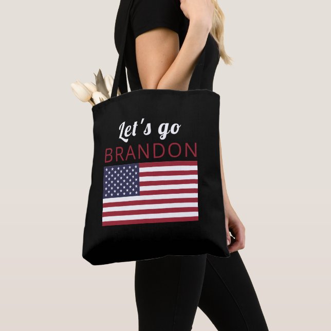 Lasst uns Brandon, die amerikanische Flagge gehen Tasche (Von Nahem)