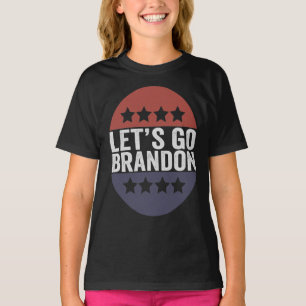 Lasst uns Brandon Funny Patriotic American Flag ge T-Shirt