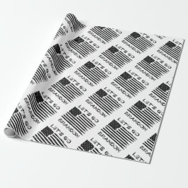 Lasst uns Brandon Joe Biden enttäuschte Flagge geh Geschenkpapier