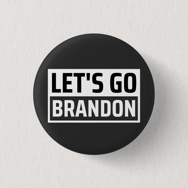 Lasst uns Brandon machen Button (Vorderseite)