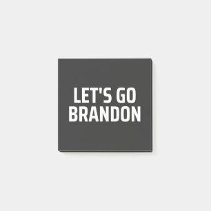 Lasst uns Brandon machen Post-it Klebezettel