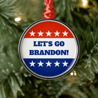 Lasst uns Brandon Metal Ornament gehen Aus Metall