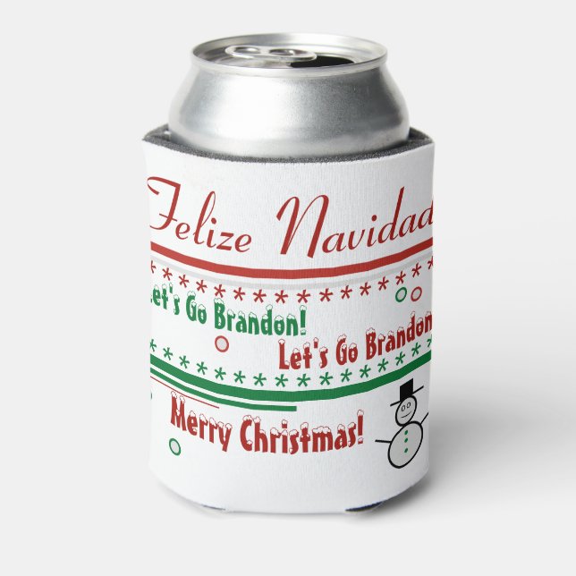 Lasst uns Brandon Weihnachten kann kühler gehen Dosenkühler (Kanne Rückseite)