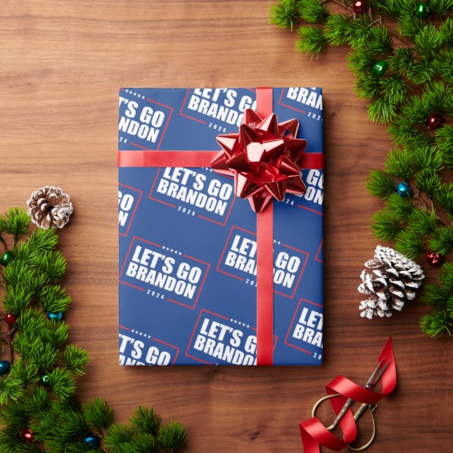 Lasst uns Brandon Wrapping Paper gehen Geschenkpapier (Feiertagsgeschenk)
