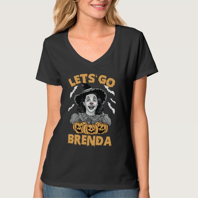 Lasst uns Brenda Spooky Halloween Kamala Harris ge T-Shirt (Vorderseite)