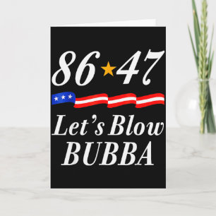 Lasst uns Bubba lustige US-Flagge Männer Frauen  Karte